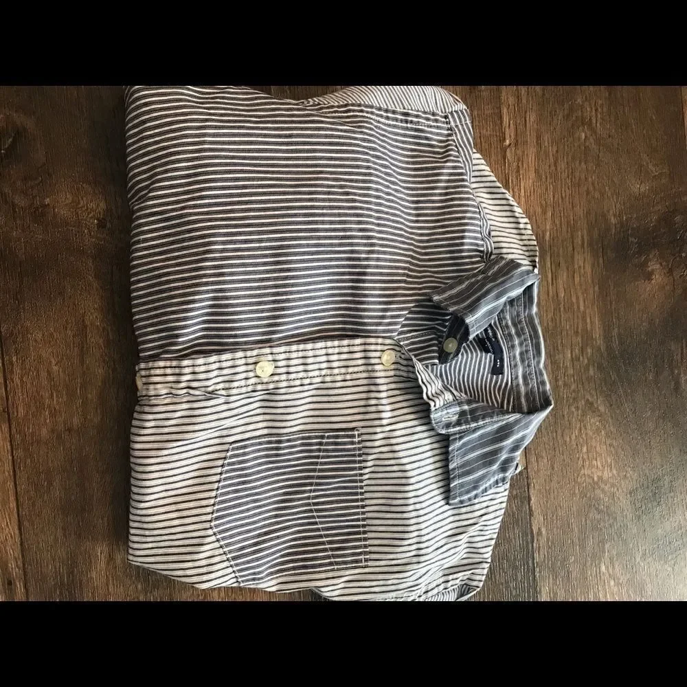 Gap Boys Long Sleeve Blue Dress Shirt Size Large